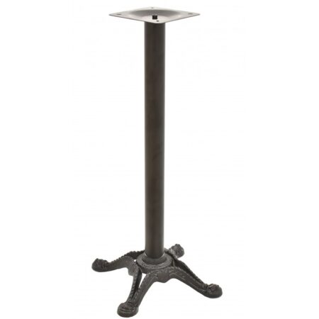 Mesa alta RODANO, negra, base 110 cms y tapa de 60x60 cms. Color a elegir, Tableros de 60x60 cms: BILAMINADO VINTAGE HD7346