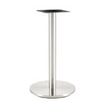 Mesa BENAGIL, acero inoxidable, base de 72 cms y tapa 70 cms. Color a elegir, Tableros de 70 cms: WERZALIT SM - FINDUS GRAU 296