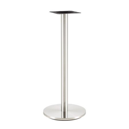 Mesa BENAGIL, alta, acero inoxidable, base de 110 cms y tapa 60 x 60 cms. Color a elegir, Tableros de 60x60 cms: BILAMINADO VINTAGE HD7347