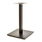 Mesa BEVERLY, base de 72 cms y tapa de 60x60 cms. Color a elegir, Tableros de 60x60 cms: WER-FANTASY, WHITE BLOCK 7537, Base BEVERLY, altura 72 cms: Negra