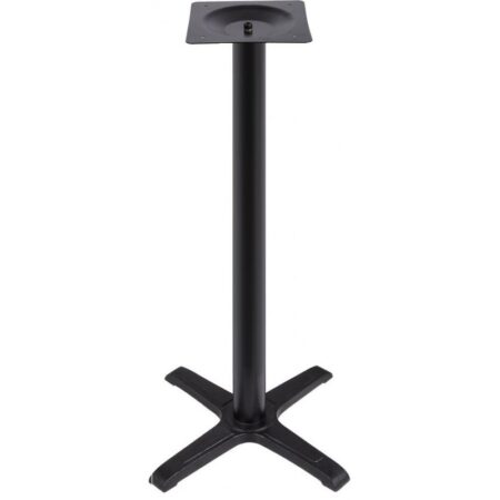 Mesa CARIBE, alta, negra, base de 110 cms y tapa de 70 cms. Color a elegir, Tableros de 70 cms: WERZALIT SM - NEGRO 55