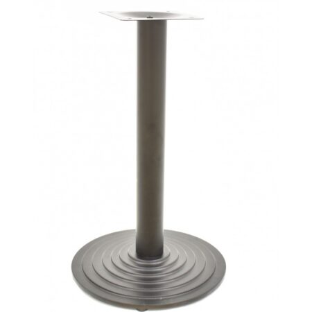 Mesa EBRO, negra, base de 72 cms y tapa de 60x60 cms. Color a elegir, Tableros de 60x60 cms: WERZALIT SM - MONTPELLIER 214