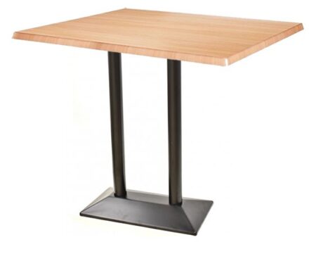 Mesa SOHO, alta, negra, base rectangular y tapa de 110x70 cms. Color a elegir, Tableros 110x70 cms: WERZALIT SM - HAYA 19