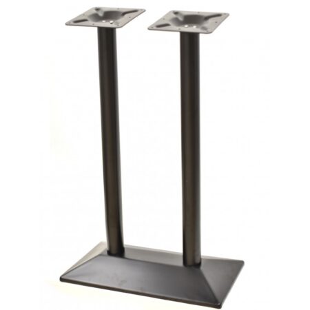 Mesa SOHO, alta, negra, base rectangular y tapa de 120x80 cms. Color a elegir, Tableros 120x80 cms: WERZALIT SM - EX WORKS 122