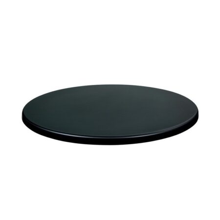 Mesa alta TIBER, negra, base de 110 cms y tapa de 80 cms. Color a elegir, Tableros de 80 cms: WERZALIT SM - NEGRO 55