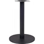 Mesa BOHEME, negra, base de 72 cms y tapa de 80 x 80 cms. Color a elegir, Tableros de 80x80 cms: WERZALIT SM - FINDUS 295