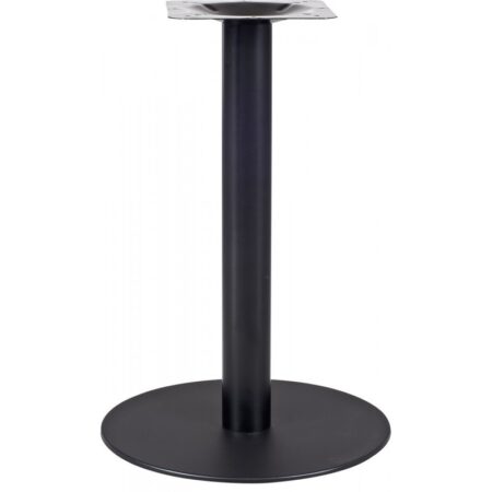 Mesa BOMBAY, negra, base de 72 cms y tapa de 70 cms. Color a elegir, Tableros de 70 cms: WER-UNIART, BLANCO 3101