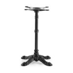 mesa-bristol-fundicion-4-pies-negra-tapa-70-cms-color-a-elegir