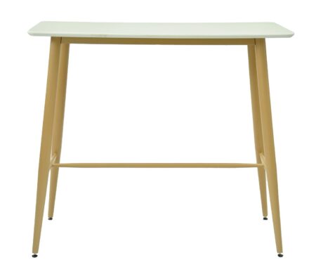 Mesa GOBBI, alta, metal, blanca, 120 x 60 cms