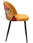 silla-floral-metal-tapizado-velvet-amarillo-con-trasera-floral-a-juego