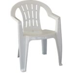 Sillón CANARIAS, monoblock, apilable, blanco
