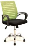 sillon-de-oficina-sunset-negro-gas-basculante-malla-verde-pistacho-tejido-negro