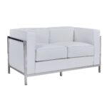 sofa-lobby-2-plazas-acero-inoxidable-similpiel-blanca