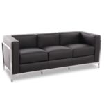 sofa-lobby-3-plazas-acero-inoxidable-similpiel-negra