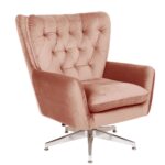 sillon-becquer-giratorio-regulable-tapizado-velvet-rosa