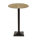 Mesa SOHO, alta, negra, base de 110 cms y tapa de 70 cms. Color a elegir, Tableros de 70 cms: WER-WOODART, AVALON PINE 4729