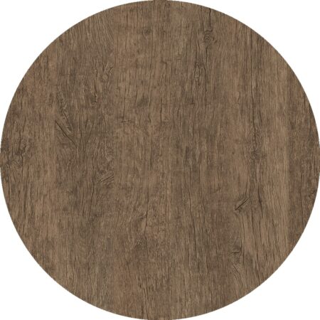 Tablero de mesa WER-WOODART, Roble R.Oscuro 4510, 70 cms de diámetro