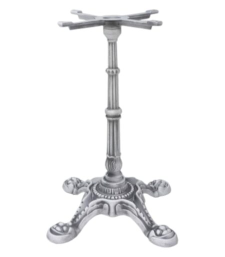 Base de mesa LIVRY 72, fundición, 4 pies, acabado vintage, altura 72 cms