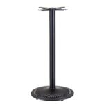 Mesa alta ARNO, negra, base de 110 cms y tapa de 60 cms. Color a elegir, Tableros de 60 cms: WER-UNIART, NEGRO 3190