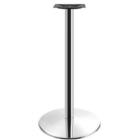 Mesa alta BENAMARA, acero inoxidable, base de 110 cms y tapa 70x70 cms. Color a elegir, Tableros de 70x70 cms: WERZALIT SM - FINDUS 295
