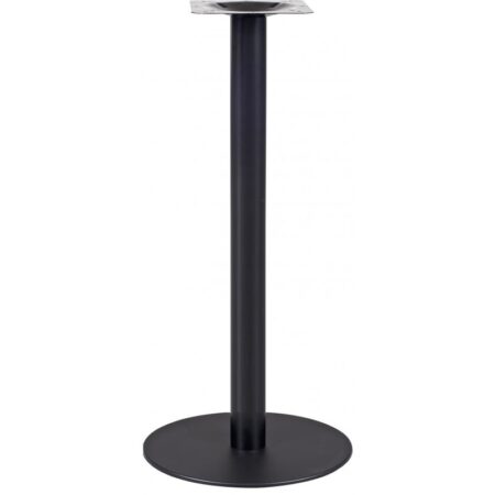 Mesa alta BOMBAY, negra, base de 110 cms y tapa de 70x70 cms. Color a elegir, Tableros de 70x70 cms: WERZALIT SM - HAYA 19