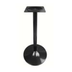 Mesa alta CRISS, base de 110 cms y tapa de 60 cms. Colores a elegir, Tableros de 60 cms: WERZALIT ALEMANIA - TRAVERTINO 034, Bases CRISS, altura 110 cms: Negra