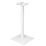 Mesa BEVERLY, base de 72 cms y tapa de 70 cms. Color a elegir, Tableros de 70 cms: WER-UNIART, NEGRO 3190, Base BEVERLY, altura 72 cms: Blanca