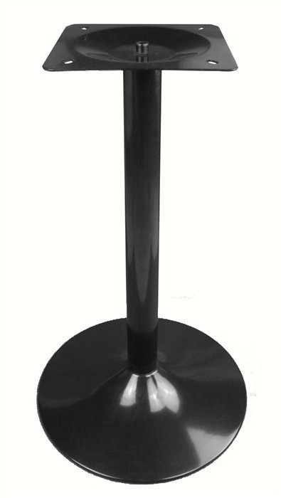 Mesa CRISS, base de 73 cms y tapa de 60 cms. Colores a elegir, Tableros de 60 cms: WERZALIT ALEMANIA - PIAZZA 102, Bases CRISS, altura 73 cms: Negra