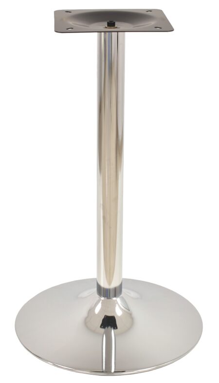 Mesa CRISS, base de 73 cms y tapa de 60 cms. Colores a elegir, Tableros de 60 cms: BILAMINADO VINTAGE HD7347, Bases CRISS, altura 73 cms: Cromada