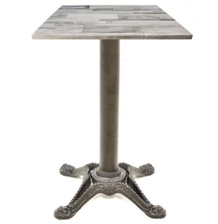 Mesa RODANO, negra, base de 75 cms y tapa de 70x70 cms. Color a elegir, Tableros de 70x70 cms: WER-FANTASY, WHITE BLOCK 7537