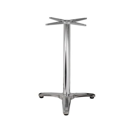 Mesa ROMA, aluminio, 3 radios, base de 70 cms y tapa 60 cms. Color a elegir, Tableros de 60 cms: WER-FANTASY, MÁLAGA 5766