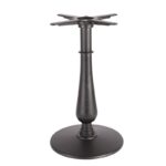 Mesa TÁMESIS, negra, base de 72 cms y tapa de 60 cms. Color a elegir, Tableros de 60 cms: WERZALIT ALEMANIA - PIAZZA 102