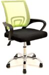 sillon-de-oficina-fiss-new-negro-regulacion-de-altura-basculante-malla-verde-tejido-negro