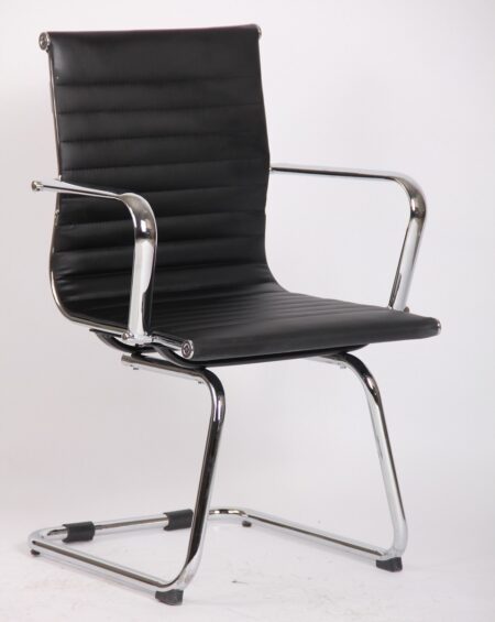 Sillón de oficina JOWY NEW, fijo, similpiel negra